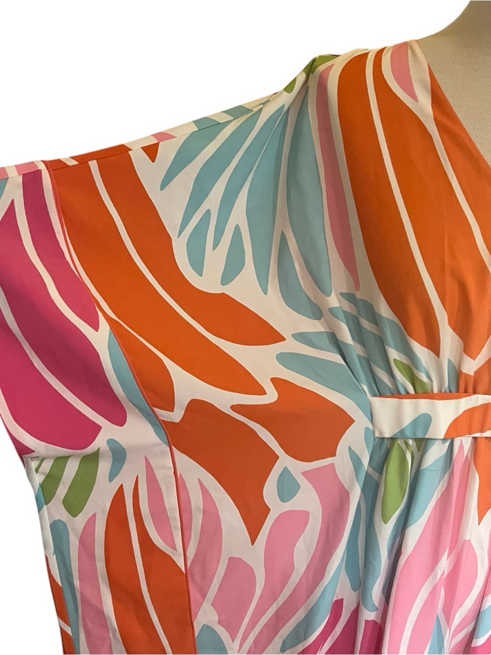Natori Women's Caftan Length 52"multicolored oversize loungewear size L - Picture 4 of 6